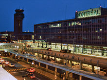 Trudeau Airport at night