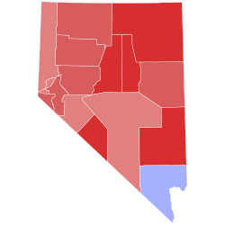 2012 United States Senate election in Nevada results map by county.svg