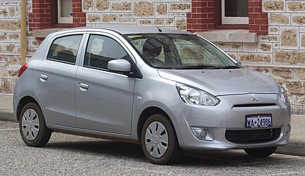 Mitsubishi Mirage, marketed in some parts of Europe and Singapore as the Mitsubishi Space Star