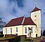 16.03.2017 02627 Nostitz (Weißenberg): Die Nostitzer Kirche gibt es seit 1679. Vorher stand hier eine Burg.
[SAM8452-8453.JPG]20170316230MDR.JPG(...