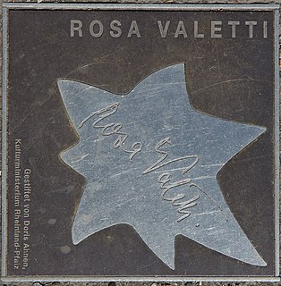 <span class="mw-page-title-main">Rosa Valetti</span> German actress