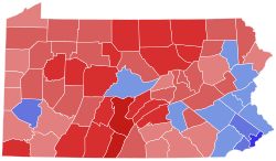2023 Pennsylvania Supreme Court election results map by county.svg