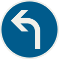 210-10 Prikázaný smer jazdy (vľavo)