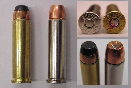 Rimmed .357 Magnum revolver ammunition