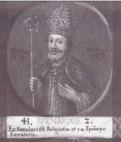 Бернхард II като 41. епископ на Хилдесхай