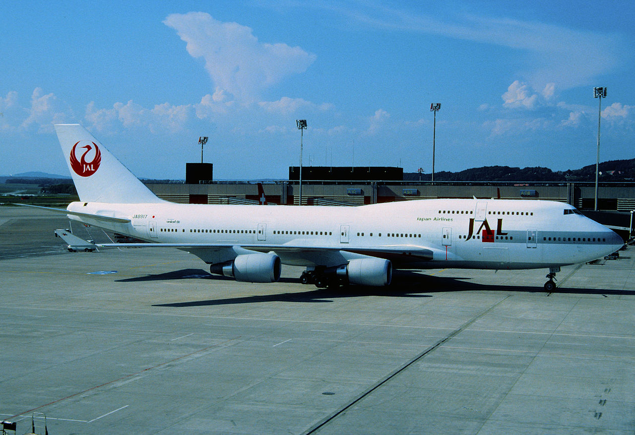 File:55ah - JAL Japan Airlines Boeing 747-400; JA8917@ZRH;26.05 