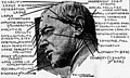 Phrenology of Woodrow Wilson by Jessie Allen Fowler