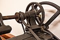 * Nomination Transmission gears at an electric stone mangle from the 1950's --Vivo 18:04, 19 April 2017 (UTC) * Promotion Good quality. As good a crop as you can get in such a machine, there will always be parts that get cropped. --W.carter 09:16, 22 April 2017 (UTC)