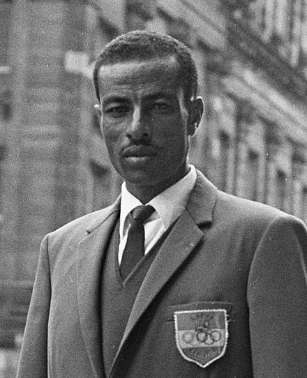 Abebe Bikila, champion olympique en 1960 et 1964.