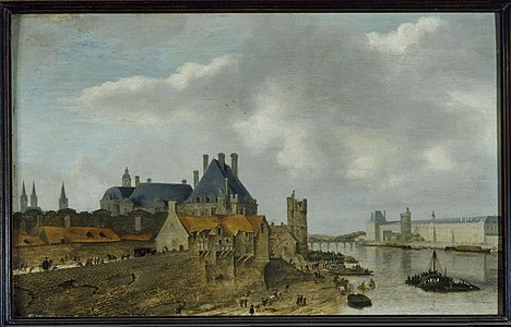 The Hôtel de Nevers as painted in 1637 by Abraham de Verwer