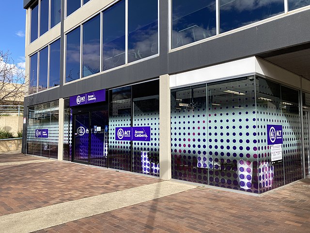 The Access Canberra service centre in Belconnen