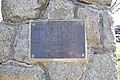 English: Plaque commemorating the construction of the town water supply placed on a monument recognising the Councillors who represented "A" Riding of Snowy River Shire at Adaminaby, New South Wales