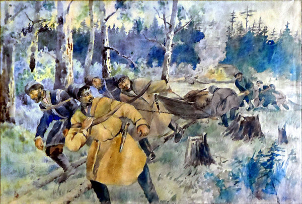 Advance of the promyshlenniki to the East