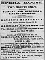 1875. Adams and Lee toured with Bryant's Minstrels in 1875.