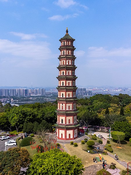 File:Aerial View, Lotus Pagoda, Guangzhou Lotus Hill 20230225~3.jpg