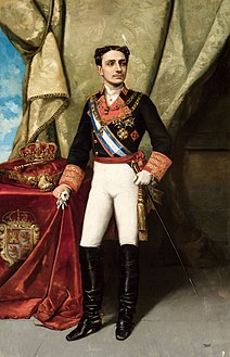 Alfonso XII de España, por Manuel Ussel de Guimbarda.