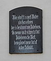 Alte Hauptstraße 87 (Badeborn) Tafel Spruch.jpg