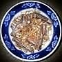 Thumbnail for File:Anchovies and cashew bits on flat Japanese noodles, with soy sauce and black pepper - Massachusetts.jpg