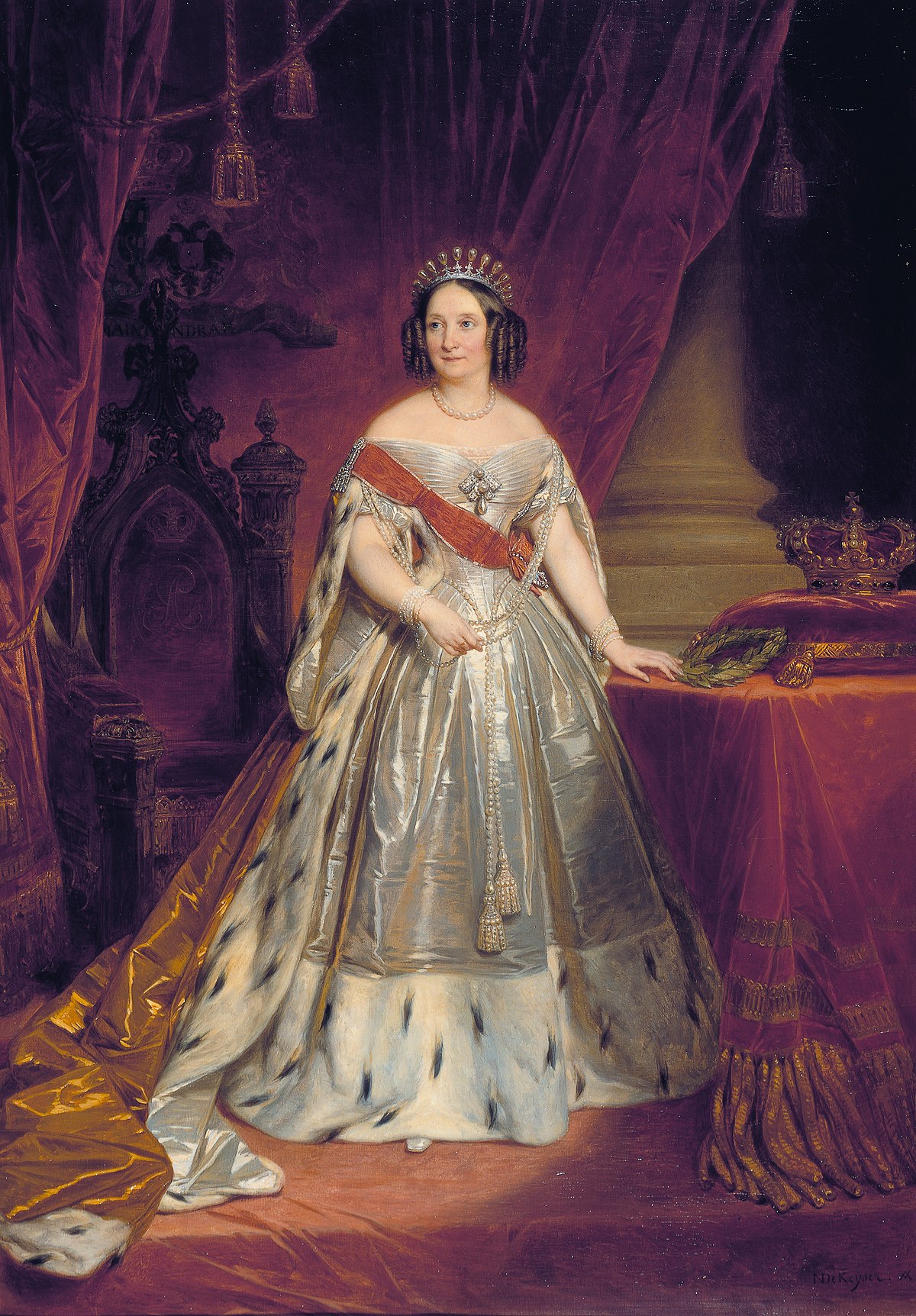 Koningin Anna Paulowna door Nicaise De Keyser, 1849