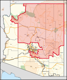 Description de l'image Arizona's 2nd congressional district (since 2023).svg.