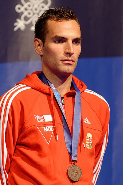 File:Aron Szilagyi podium 2013 Fencing WCH SMS-IN t205904.jpg