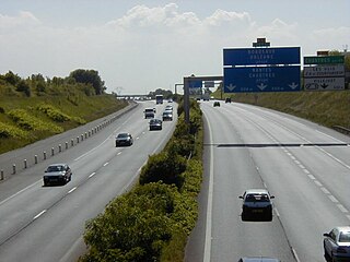 L'autoroute A10 à Villebon-sur-Yvette.