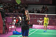 Deutsch: Badminton bei den Olympischen Jugendspielen 2018; Tag 4, 10. Oktober 2018; Viertelfinale Mädchen: Vu Thi Anh Thu (Vietnam) - Goh Jin Wei (Malaysia) 12-21, 9-21 26′ English: Badminton at the 2018 Summer Youth Olympics at 10 October 2018 – Girls Quarterfinal: Vu Thi Anh Thu (Vietnam) vs Goh Jin Wei (Malaysia) 12-21, 9-21 26′