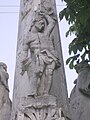Szent Sebestyén szobra a Nepomuki Szent János-oszlopon