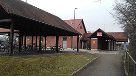 Neues Bahnhofsgebäude von der Straßenseite