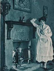 La Marr in her Hollywood Hills home, 1924