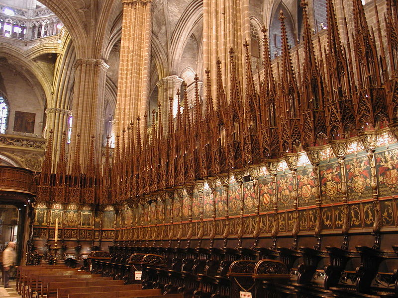 File:Barcelona cattedrale stalli coro.jpg