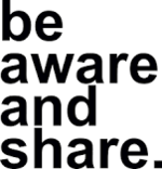 Logo vo Be aware and share.