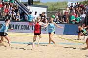 Deutsch: Deutsche Beachhandball-Meisterschaften 2022; Tag 3: 7. August 2022 – Frauen,Finale, Beach Bazis Schleissheim – Minga Turtles Ismaning 2:1 (20:26, 24:20, 8:6) English: German Beach handball Championships; Day 3: 7 August 2022 – Women Final – Beach Bazis Schleissheim Vs Minga Turtles Ismaning 2:1 (20:26, 24:20, 8:6)