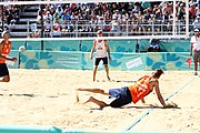 Deutsch: Beachvolleyball bei den Olympischen Jugendspielen 2018; Tag 8, 14. Oktober 2018; Mädchen, Achtelfinale – Mexiko-China 0:2 (15–21/16–21) English: Beach volleyball at the 2018 Summer Youth Olympics at 14 October 2018 – Girls Round of 16 – Mexico-China 0:2 (15–21/16–21)