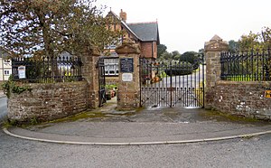 The entrance to Bideford Higher Cemetery Bideford Higher Cemetery gates.jpg