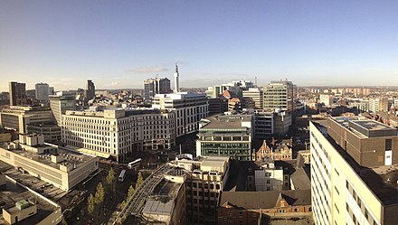 The northern part of Birmingham's city centre