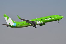 kulula.com Boeing 737-800 Boeing 737-8LD(w) 'ZS-ZWA' Kulula (15895561680).jpg