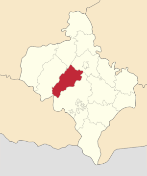 Багарадчанскі раён на мапе