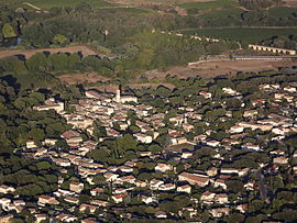 An aerial view of Boisseron