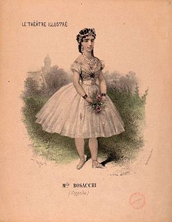 Джозефина Боцаки в ролята на Сванилда, 1870 г.