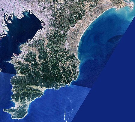 Boso Peninsula Chiba Japan SRTM.jpg