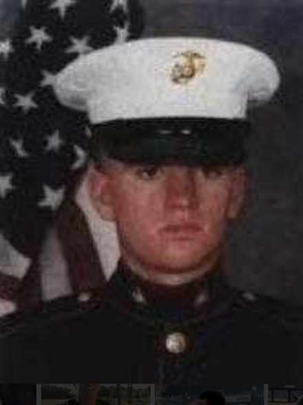 James during his time in the United States Marine Corps.