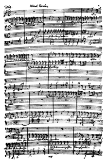 Georg Österreichs handwritten score of Nicolaus Bruhns’ cantata Die Zeit meines Abschieds ist vorhanden