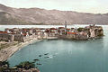 the Venetian walls of Budua/Budva in Montenegro in a 1900 postal.