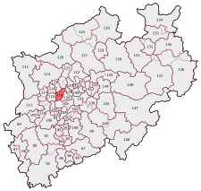 The constituency 118 within North Rhine-Westphalia