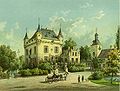 Palacio de Loersfeld en torno a 1860 (colección Alexander Duncker)