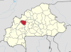Localisation de la province du Nayala au Burkina Faso.