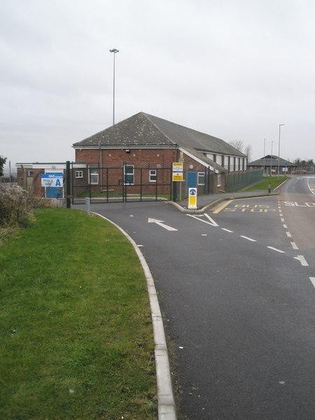 File:Bus stop by the NHS Park and Ride in James Callaghan Drive - geograph.org.uk - 1086936.jpg