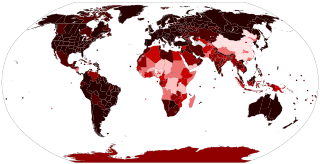 Mappa del mondo dell'epidemia di COVID-19 pro capite.svg
