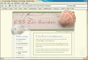 An example of a fixed-layout design